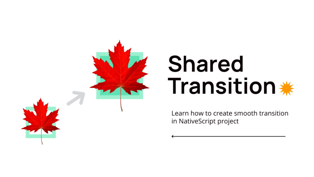 Shared Transition in NativeScript